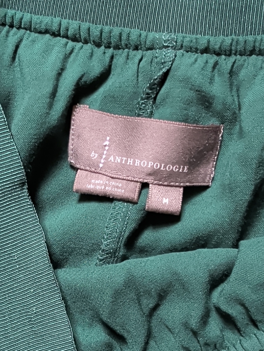 By Anthropologie Floral Appliqué Skirt Deep Green Tulle Maxi Whimsical M - Picture 8 of 9
